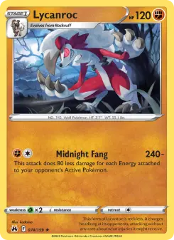 Lycanroc, Crown Zenith 074