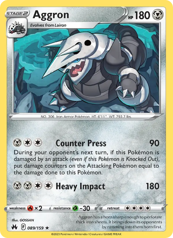 Aggron, Crown Zenith 089