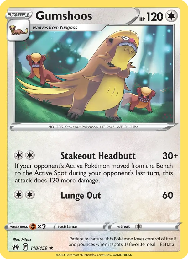Gumshoos, Crown Zenith 118