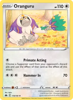 Oranguru, Crown Zenith 119
