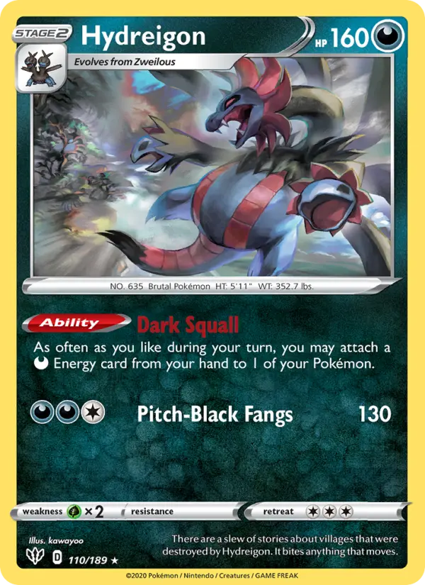 Hydreigon, Darkness Ablaze 110
