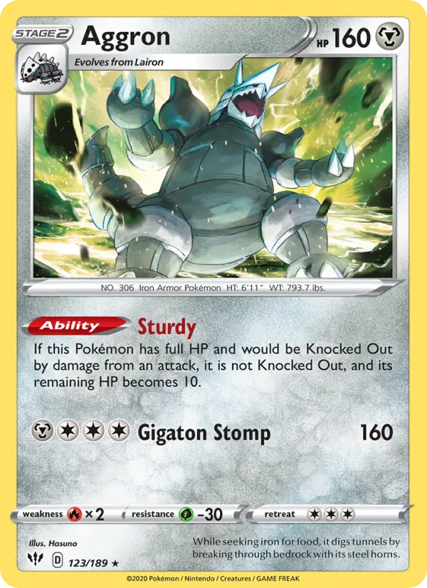 Aggron, Darkness Ablaze 123