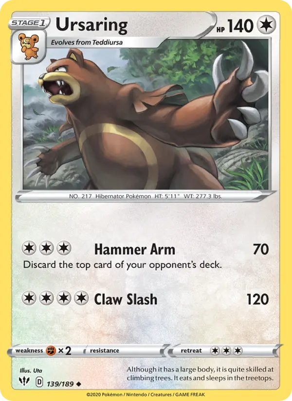 Ursaring, Darkness Ablaze 139