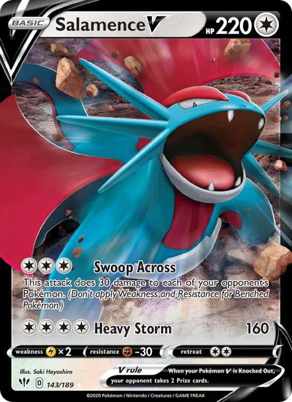 Salamence V, Darkness Ablaze 143