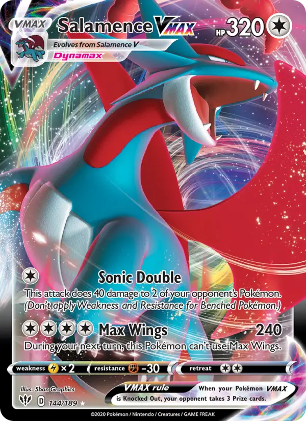Salamence VMAX, Darkness Ablaze 144