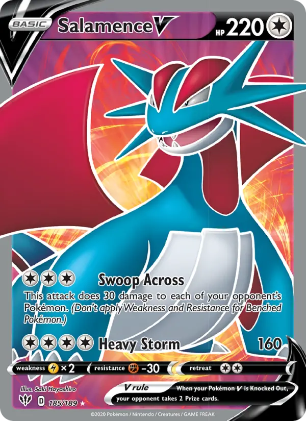 Salamence V, Darkness Ablaze 185