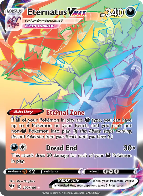 Eternatus VMAX, Darkness Ablaze 192
