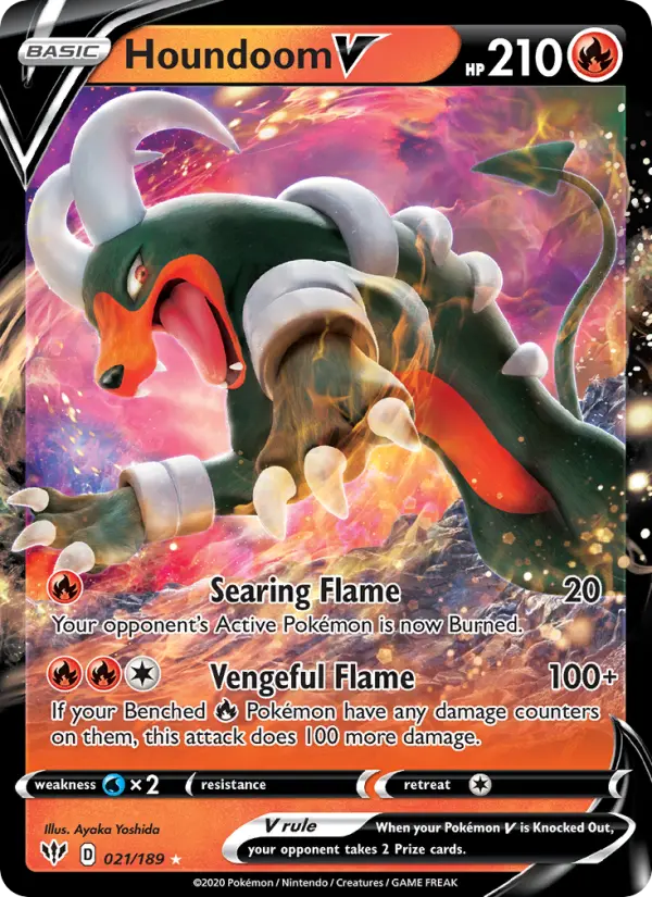 Houndoom V, Darkness Ablaze 21