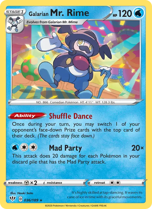 Galarian Mr. Rime, Darkness Ablaze 36