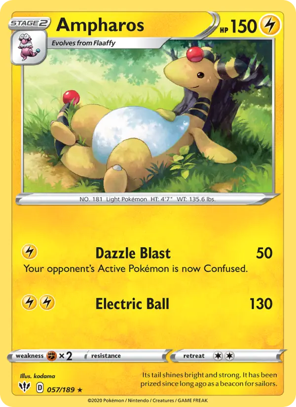 Ampharos, Darkness Ablaze 57