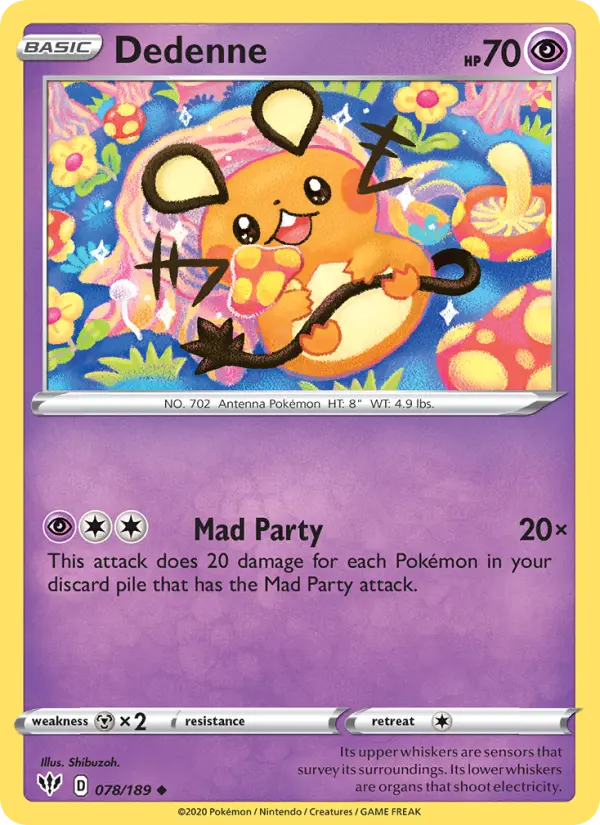 Dedenne, Darkness Ablaze 78
