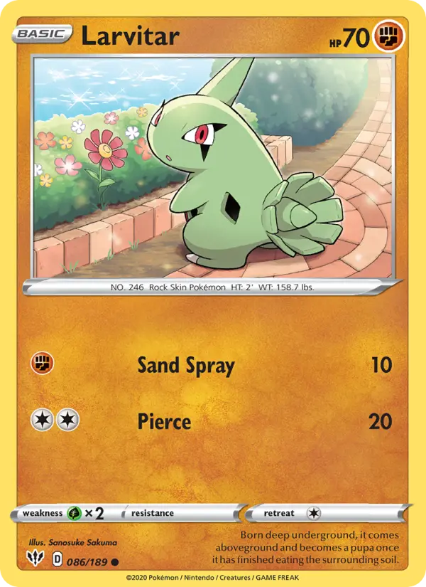 Larvitar, Darkness Ablaze 86