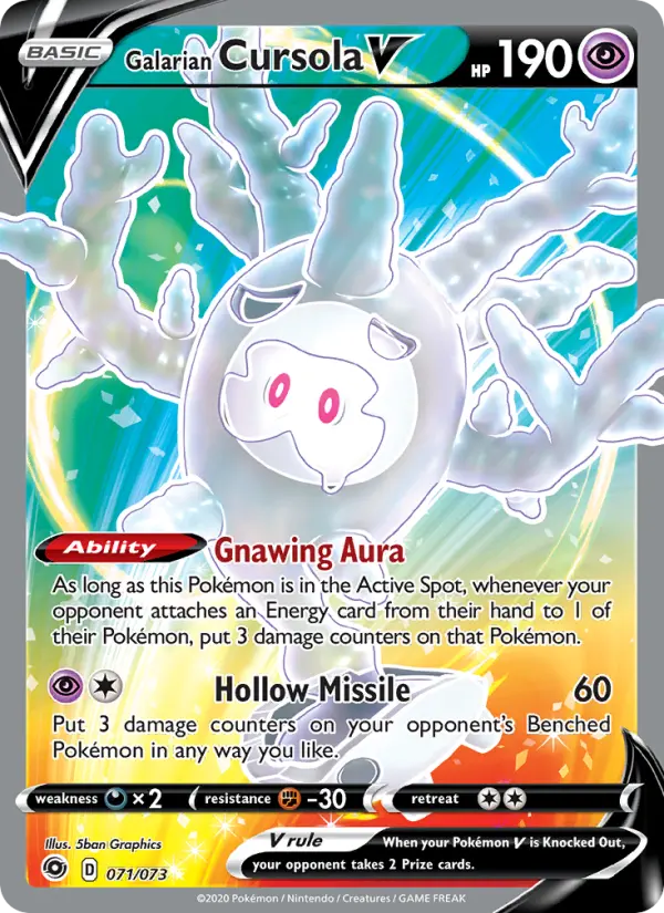 Galarian Cursola V, Champion's Path 71