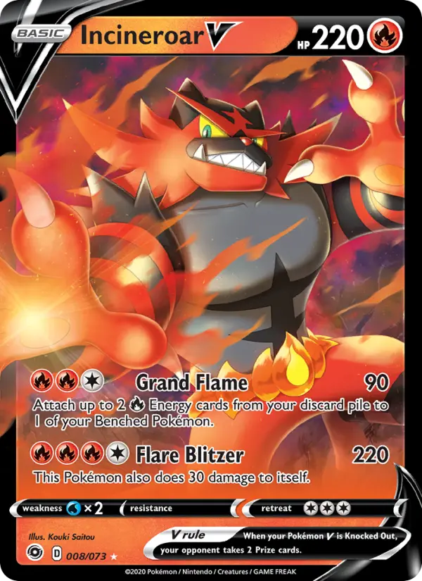 Incineroar V, Champion's Path 8