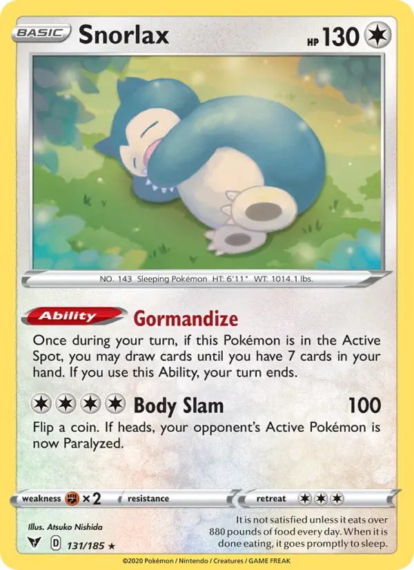 Snorlax, Vivid Voltage 131