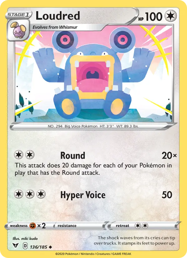 Loudred, Vivid Voltage 136