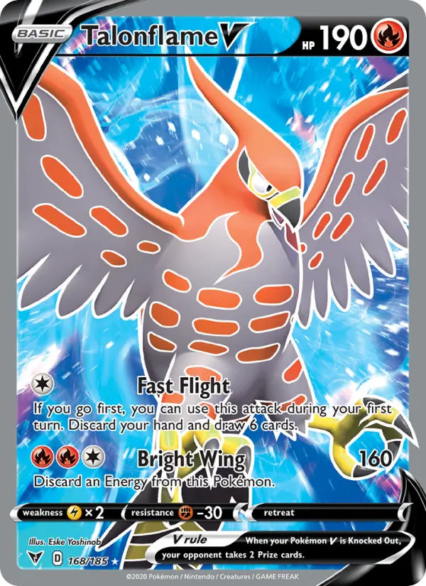 Talonflame V, Vivid Voltage 168
