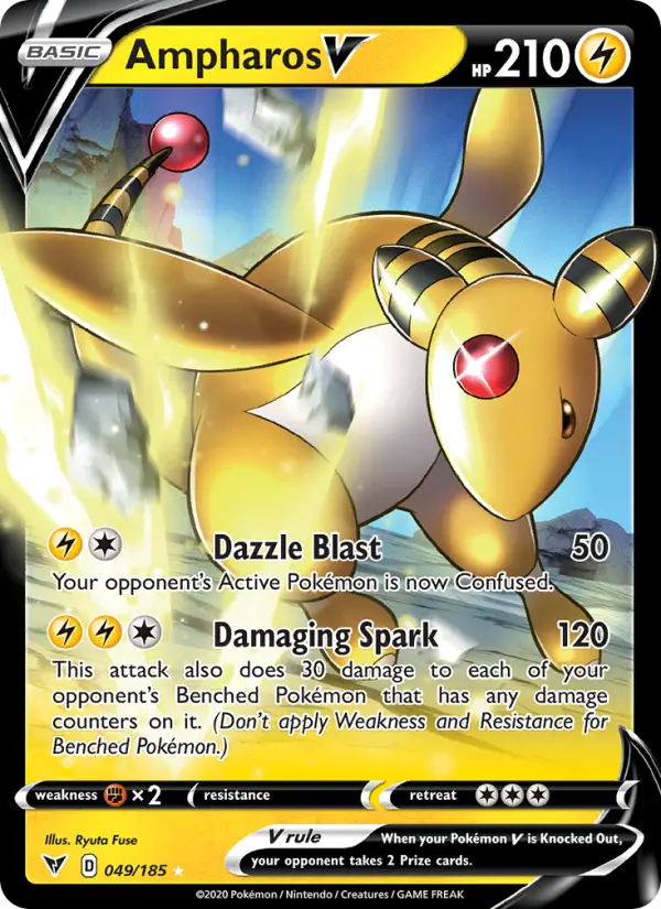 Ampharos V, Vivid Voltage 49