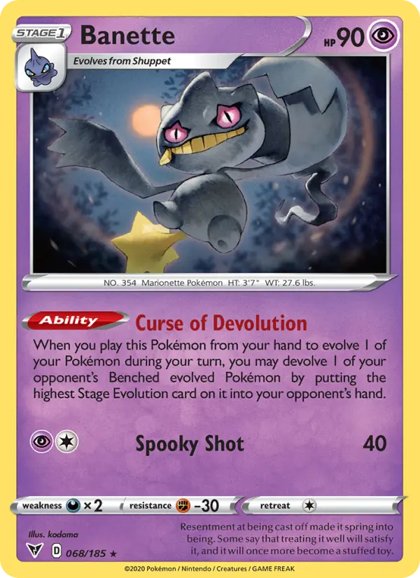 Banette, Vivid Voltage 68