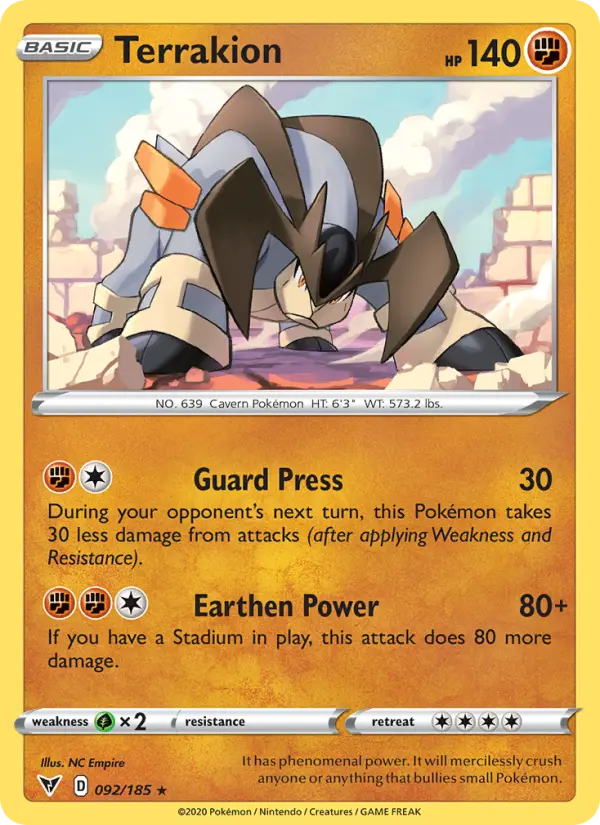 Terrakion, Vivid Voltage 92