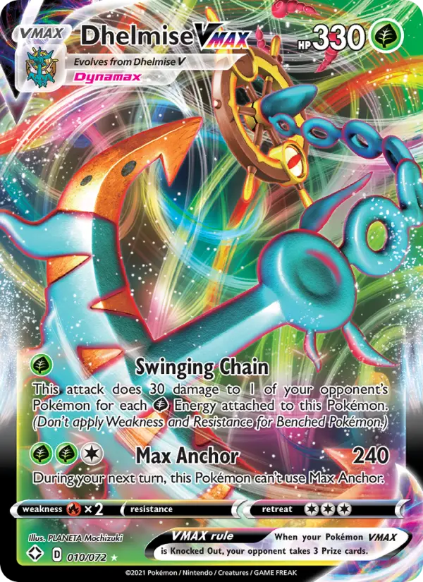 Dhelmise VMAX, Shining Fates 10