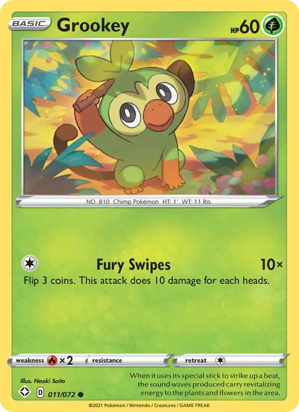 Grookey, Shining Fates 11
