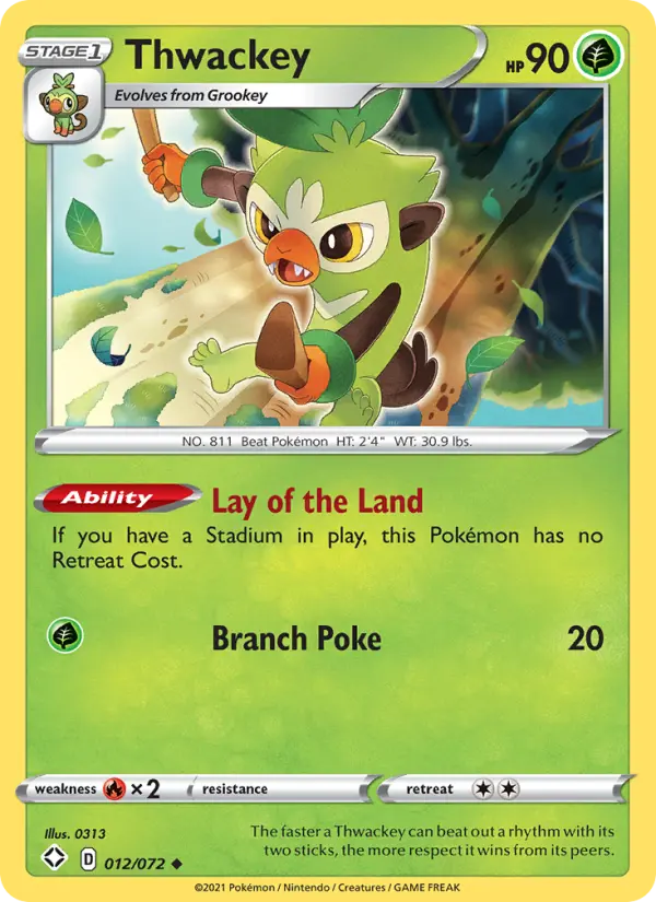 Thwackey, Shining Fates 12