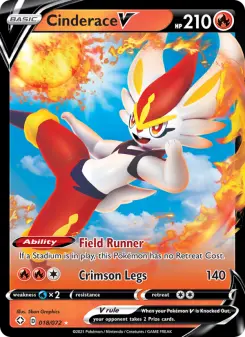 Cinderace V, Shining Fates 18