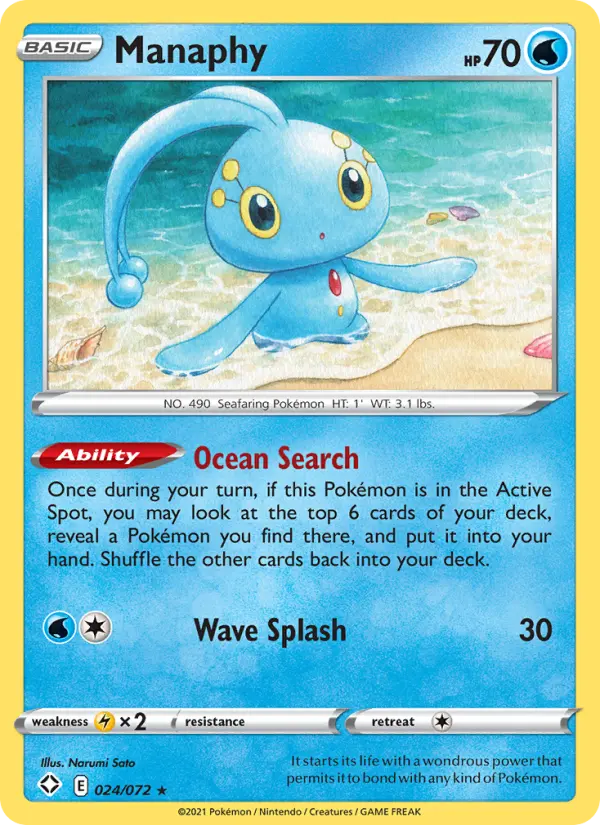 Manaphy, Shining Fates 24
