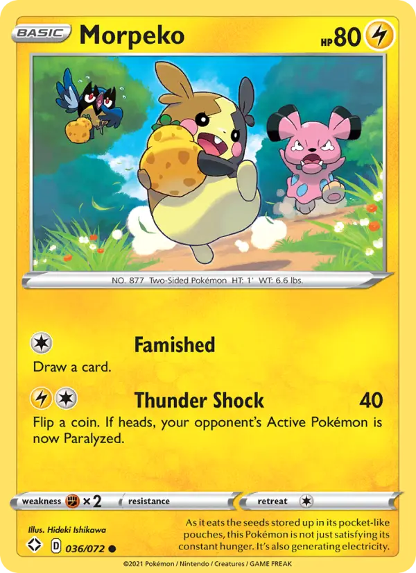 Morpeko, Shining Fates 36