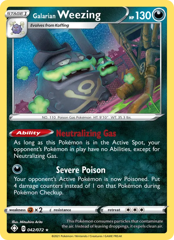 Galarian Weezing, Shining Fates 42