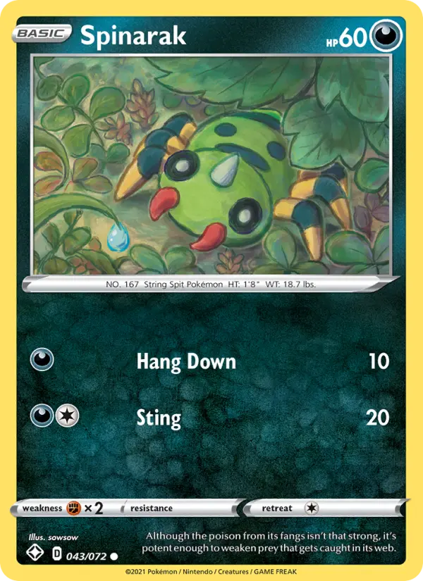 Spinarak, Shining Fates 43