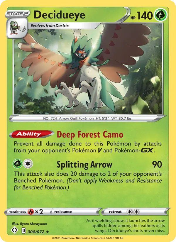 Decidueye, Shining Fates 8