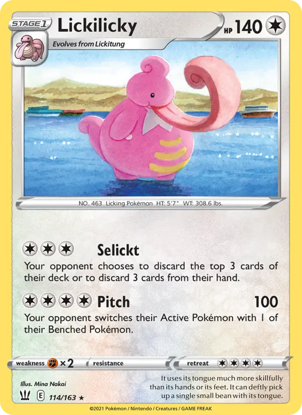 Lickilicky, Battle Styles 114
