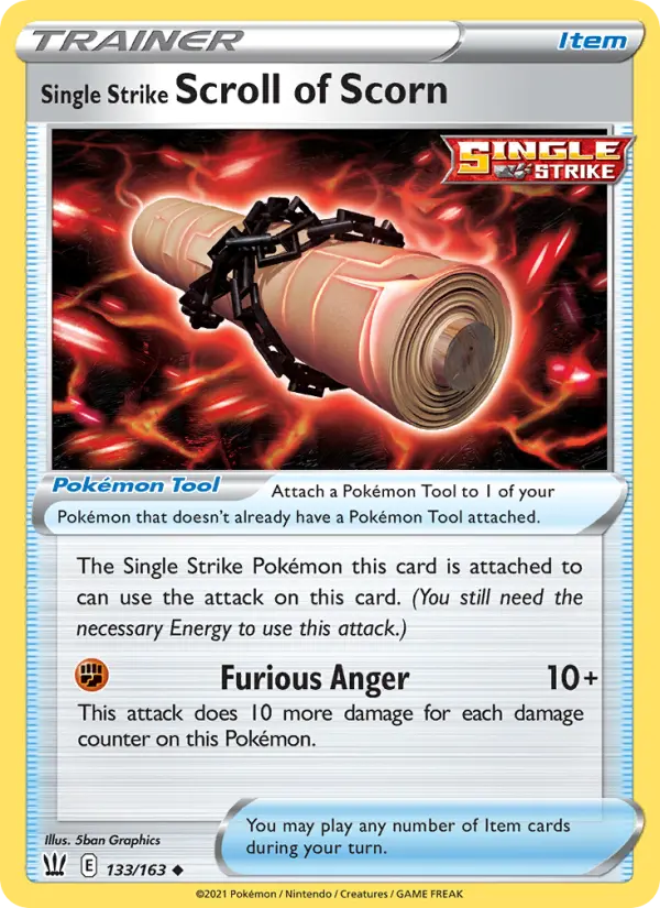 Single Strike Scroll of Scorn, Battle Styles 133