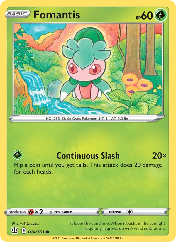 Fomantis, Battle Styles 14