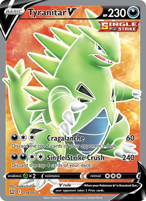 Tyranitar V, Battle Styles 154