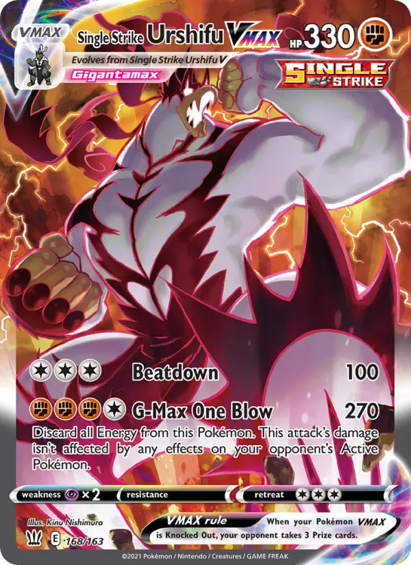 Single Strike Urshifu VMAX, Battle Styles 168