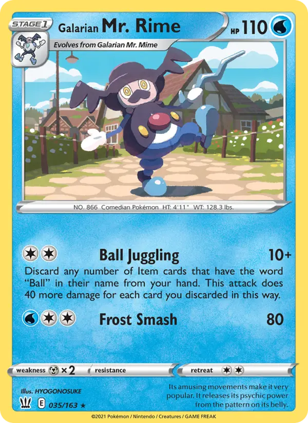 Galarian Mr. Rime, Battle Styles 35