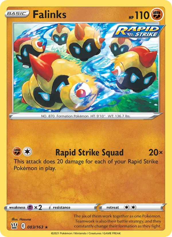 Falinks, Battle Styles 83