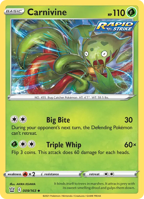 Carnivine, Battle Styles 9