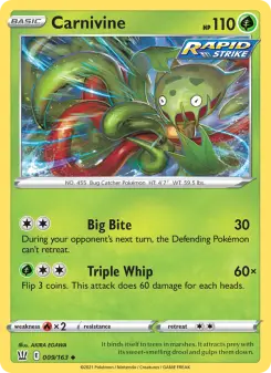 Carnivine, Battle Styles 9