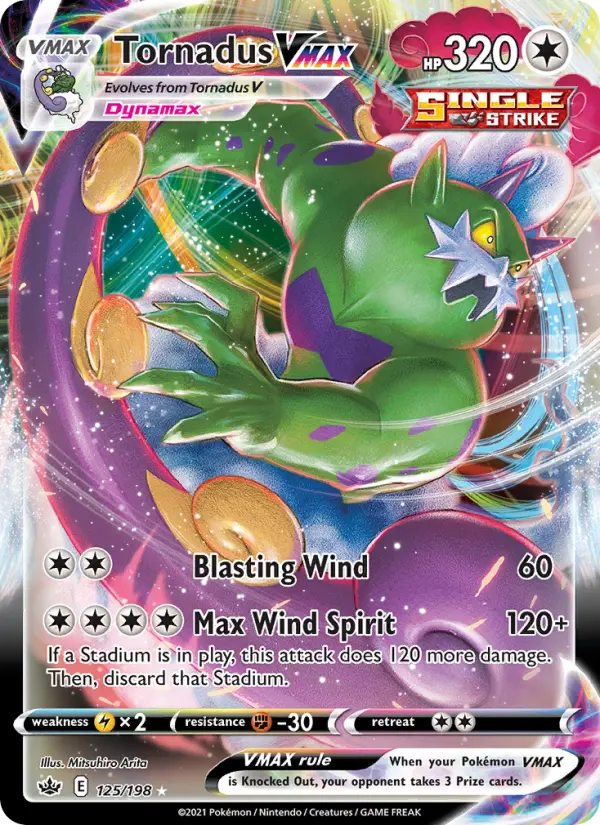 Tornadus VMAX, Chilling Reign 125