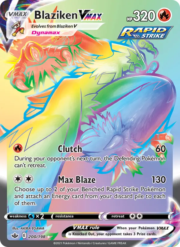 Blaziken VMAX, Chilling Reign 200