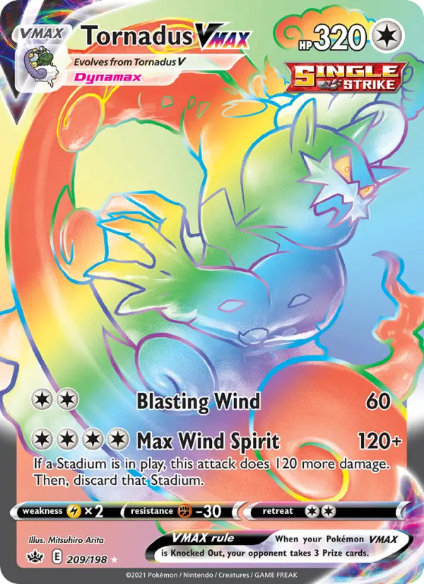 Tornadus VMAX, Chilling Reign 209