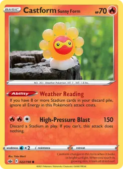 Castform Sunny Form, Chilling Reign 22