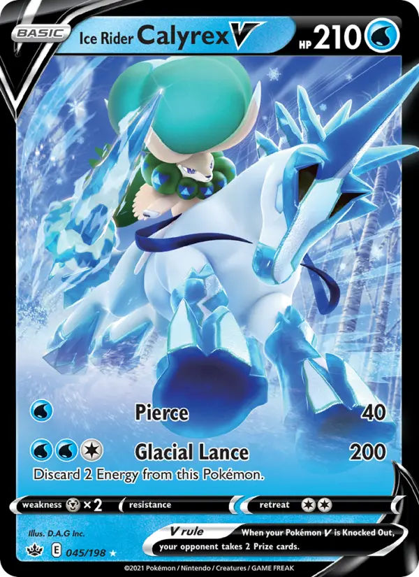 Ice Rider Calyrex V, Chilling Reign 45