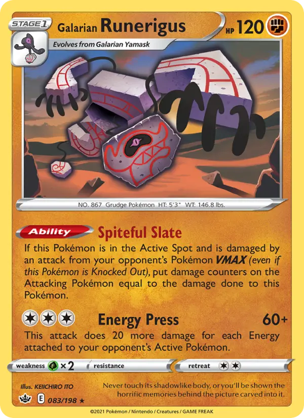 Galarian Runerigus, Chilling Reign 83