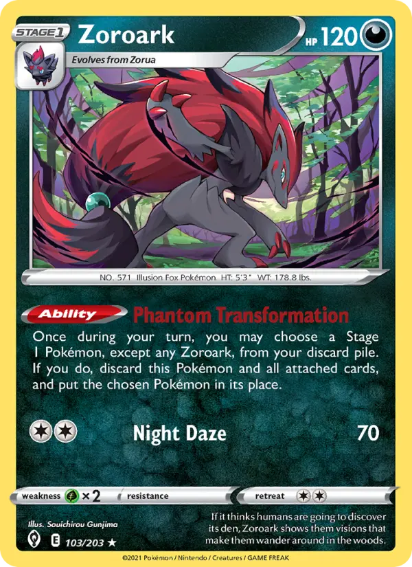 Zoroark, Evolving Skies 103