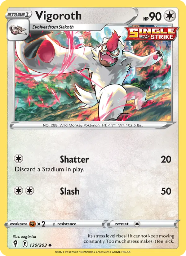 Vigoroth, Evolving Skies 130